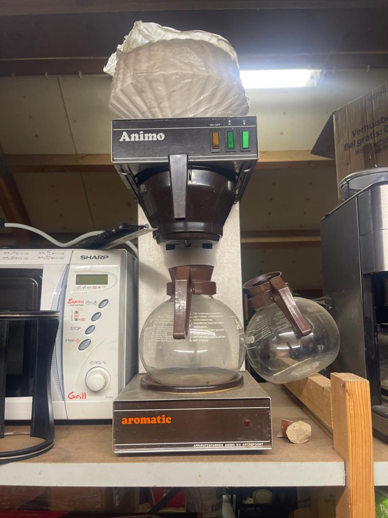 Animo Aromatic Koffiezetapparaat - Gebruikt, Zeer Goed Werke, Ophalen, Gebruikt, 10 kopjes of meer, Koffiemachine