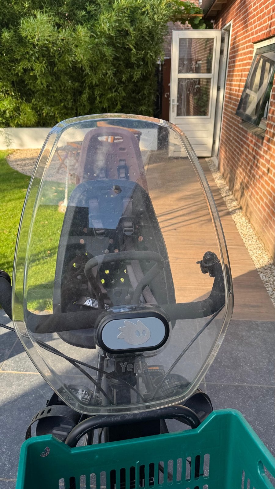 Yepp Thule voor fietsstoeltje met windscherm en adaptor, Ophalen, Voorzitje, 0 t/m 13 kg, Gebruikt