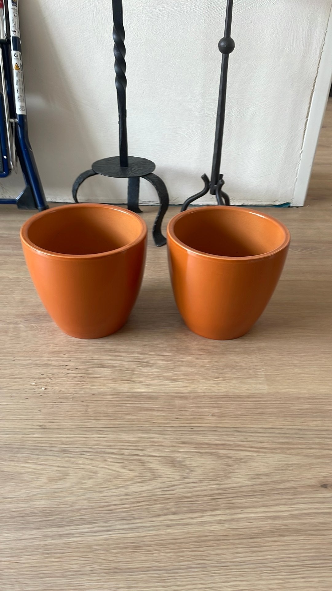 bloempotten Intratuin (tip herfstdecoratie), Ophalen, Rond, Zo goed als nieuw, Aardewerk