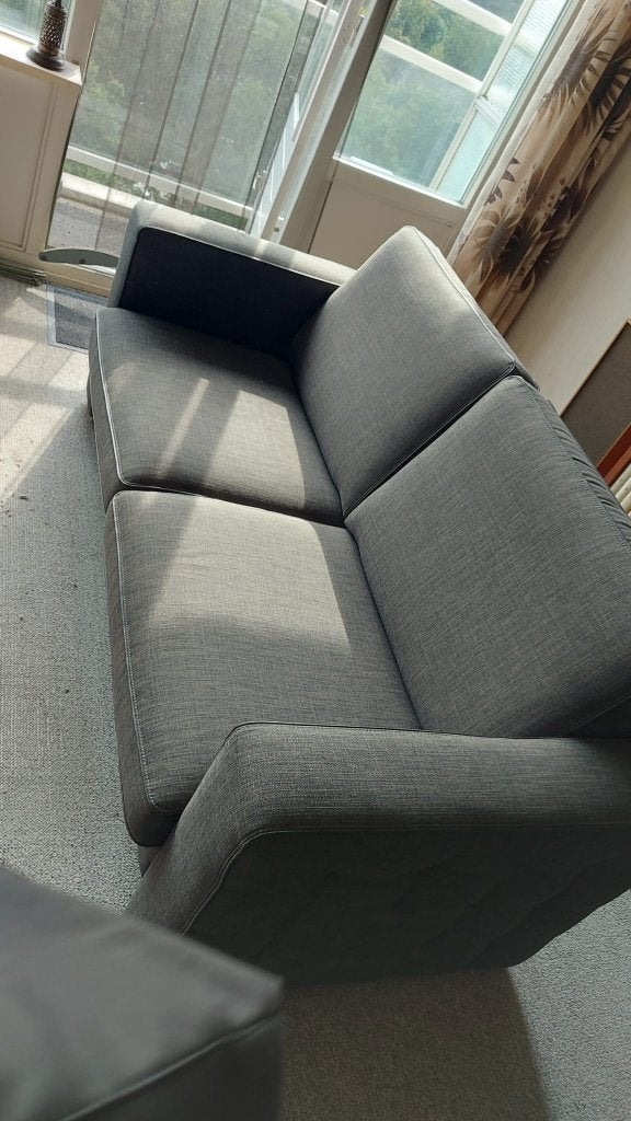 Bank 180cm kunststof, Huis en Inrichting, Banken | Bankstellen, Ophalen, Stof, 150 tot 200 cm, Tweepersoons