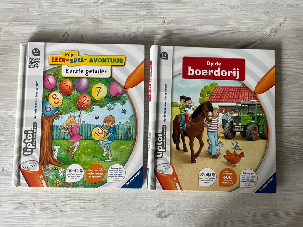 Tiptoi eerste getallen en boerderij, Kinderen en Baby's, Speelgoed | Educatief en Creatief, Ophalen of Verzenden, Zo goed als nieuw