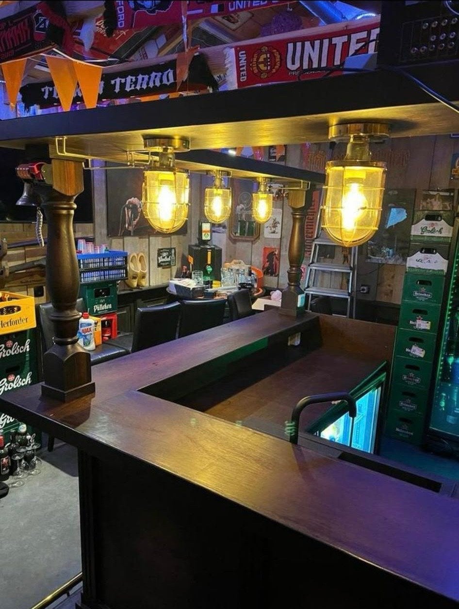 Complete Thuisbar met Verlichting en Spoelbak, Ophalen of Verzenden, Gebruikt