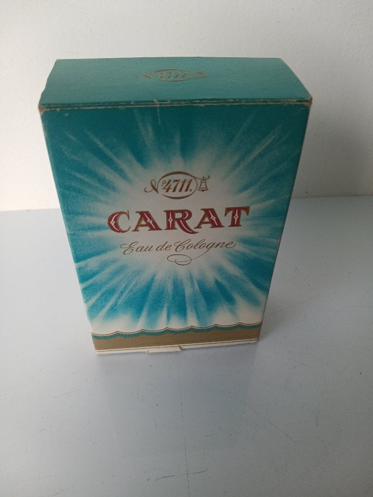 RARITEIT !!!! flacon 4711 CARAT eau de cologne jaren 50, Ophalen of Verzenden, Nieuw, Parfumfles, Gevuld