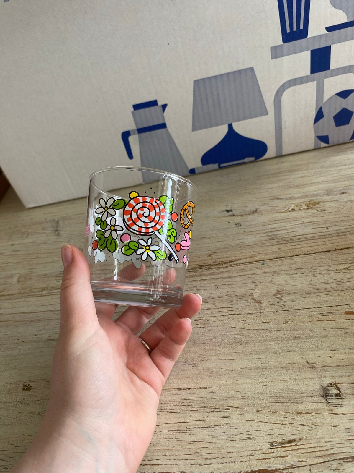 Blond Amsterdam Efteling glas - Zo goed als nieuw, Glas, Zo goed als nieuw, Meerkleurig, Ophalen