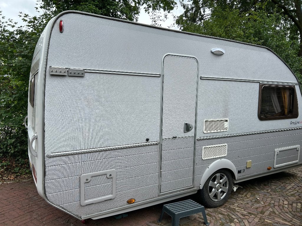 KIP GREYLINE 44 EKL MOVER FIETSDRAGER 2006, Caravans en Kamperen, Caravans, Standaardzit, Luifel, Kip, Tot en met 2
