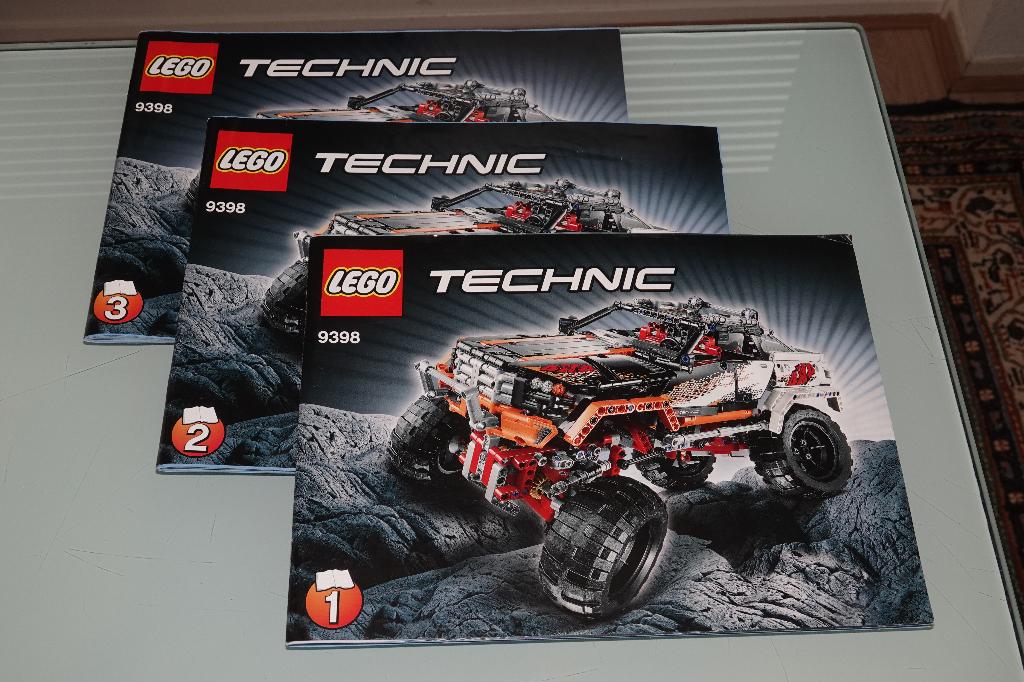 Lego Technic 9398 Face Lift Doos Boekjes parts met stickers, Kinderen en Baby's, Speelgoed | Duplo en Lego, Gebruikt, Lego, Ophalen of Verzenden