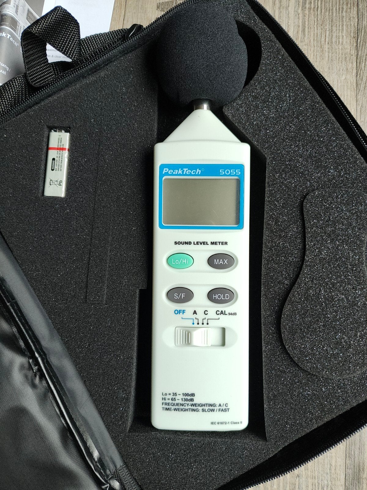 Decibelmeter Peaktech 5055, Ophalen of Verzenden, Nieuw, Apparaat