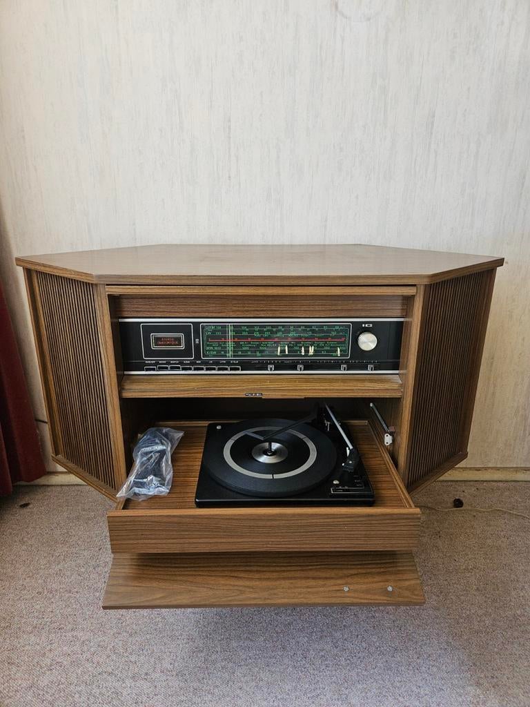 Vintage Grundig Platenspeler Meubel - Jaren '70, Audio, Tv en Foto, Ophalen, Gebruikt, Platenspeler, Overige merken