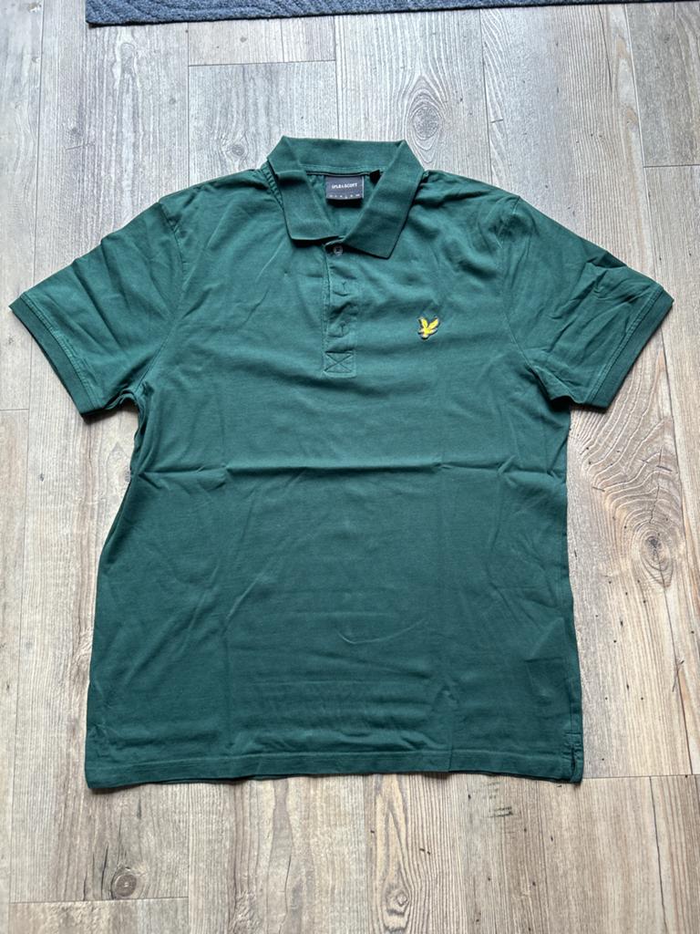 Lyle & Scott Polo Shirt - Donkergroen (Maat L), Ophalen of Verzenden, Zo goed als nieuw, Groen