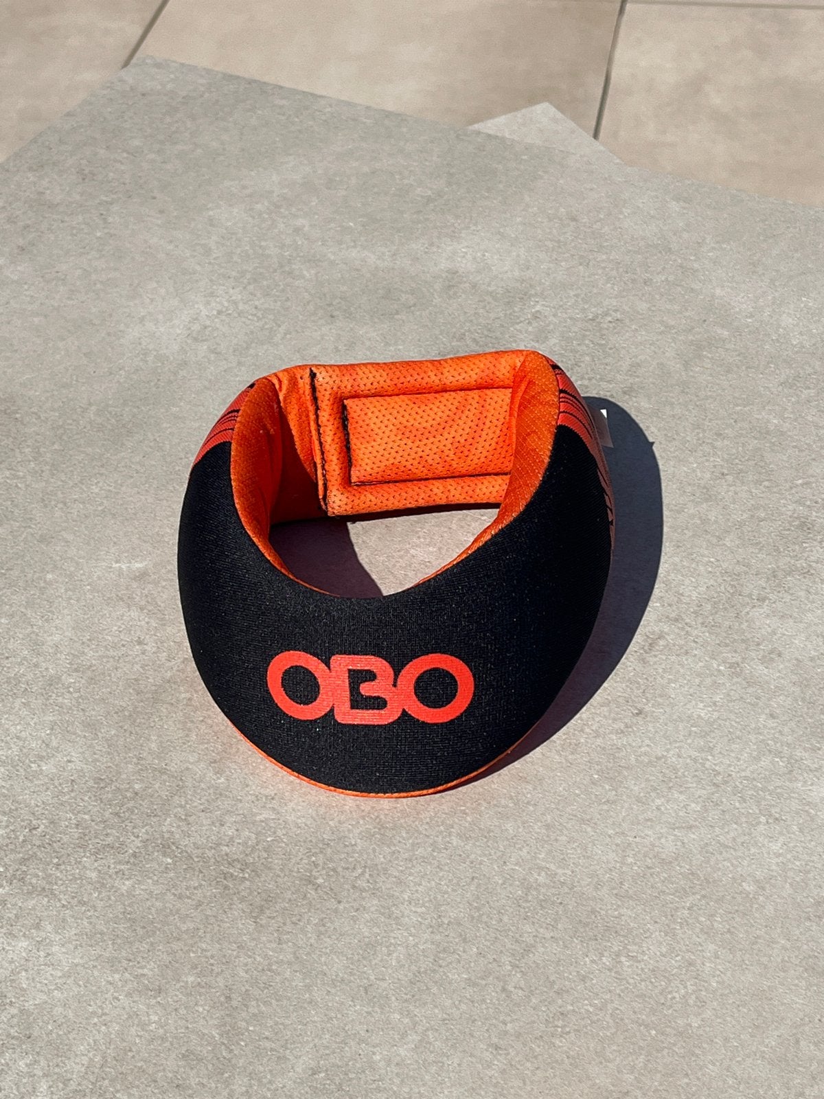 OBO Nekbeschermer Hockey Oranje Zwart, Verzenden, Zo goed als nieuw, Overige typen