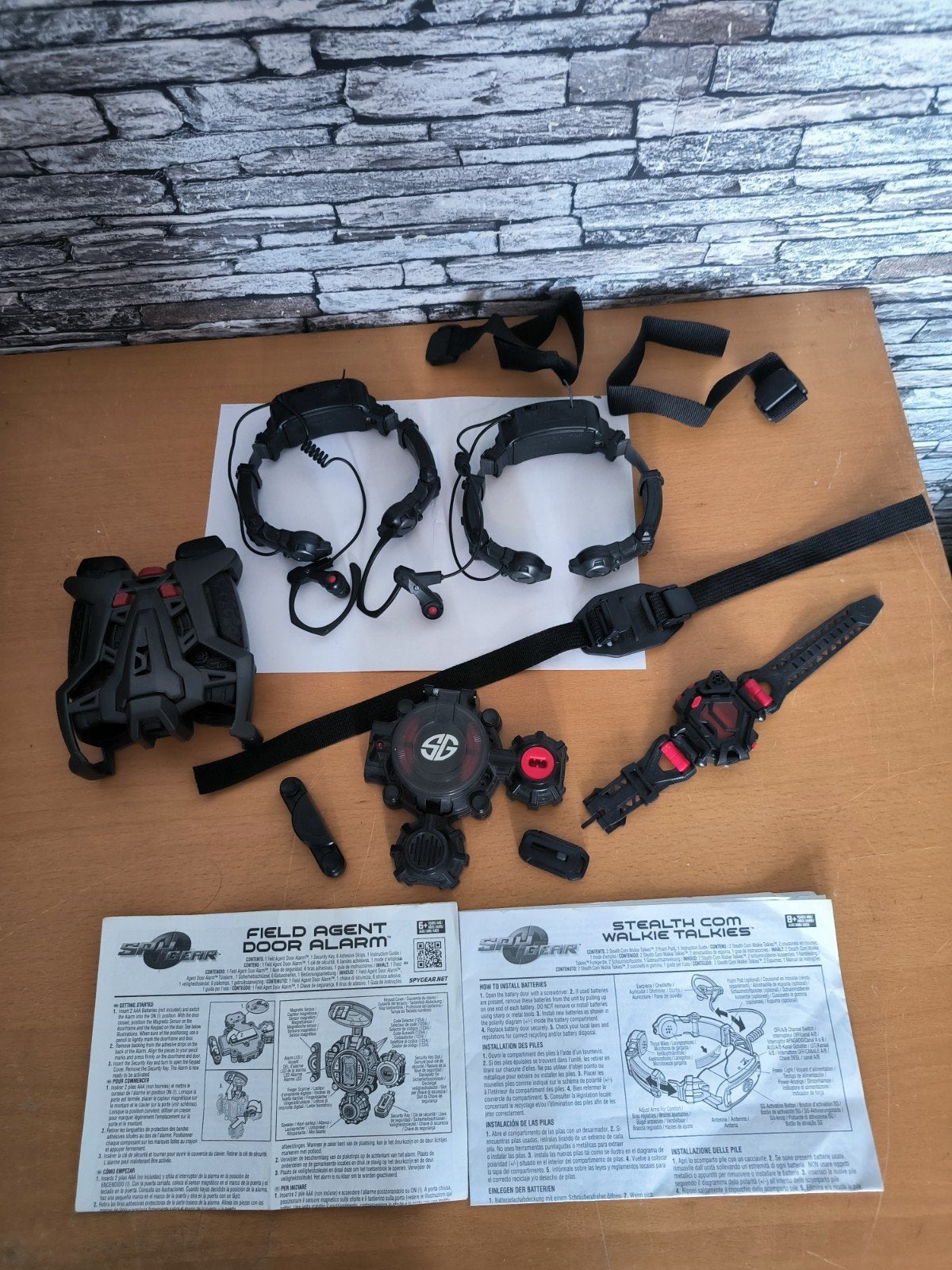 Spy Gear set: Walkie Talkies, Nachtkijker, Alarm, Ophalen of Verzenden, Gebruikt, Jongen of Meisje