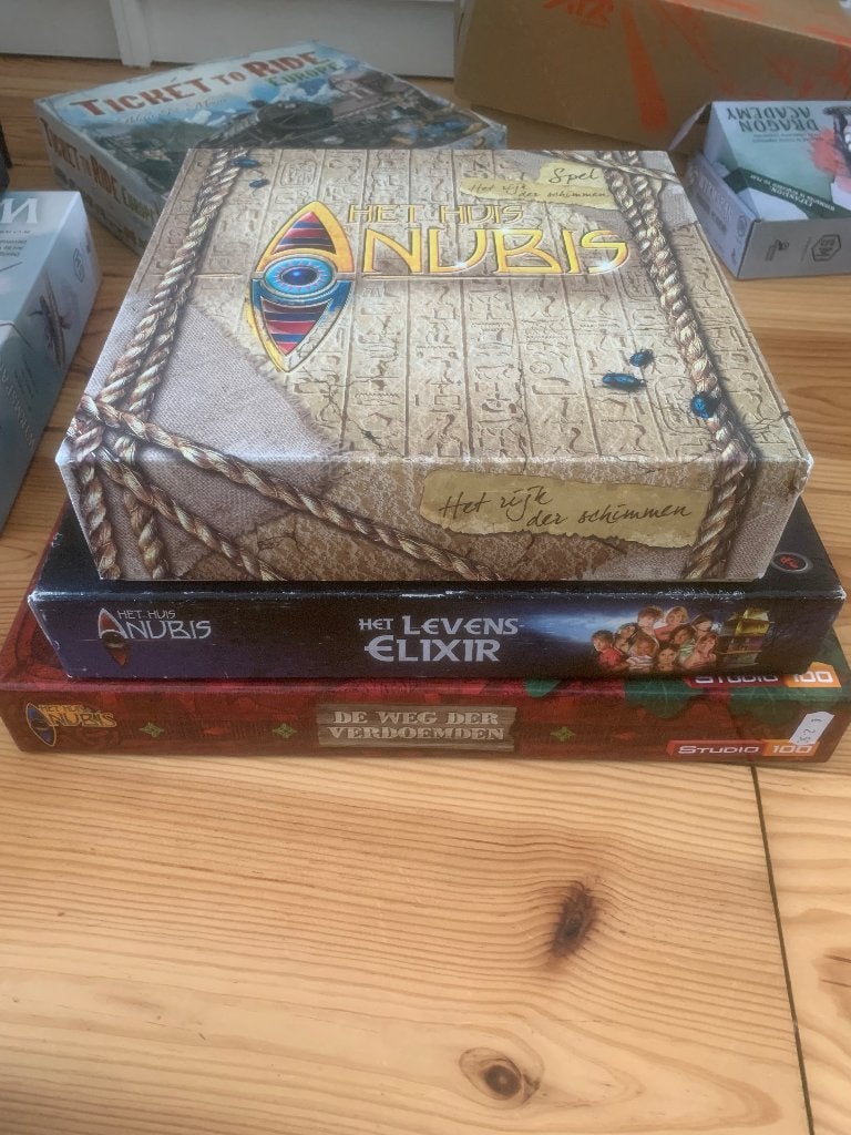 3 Huis Anubis bordspellen, Vijf spelers of meer, Ophalen, Gebruikt, Studio 100