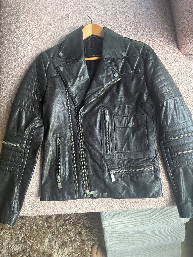 Leren jas dames maat xs, Ophalen of Verzenden, Nieuw, Maat 34 (XS) of kleiner, Zwart