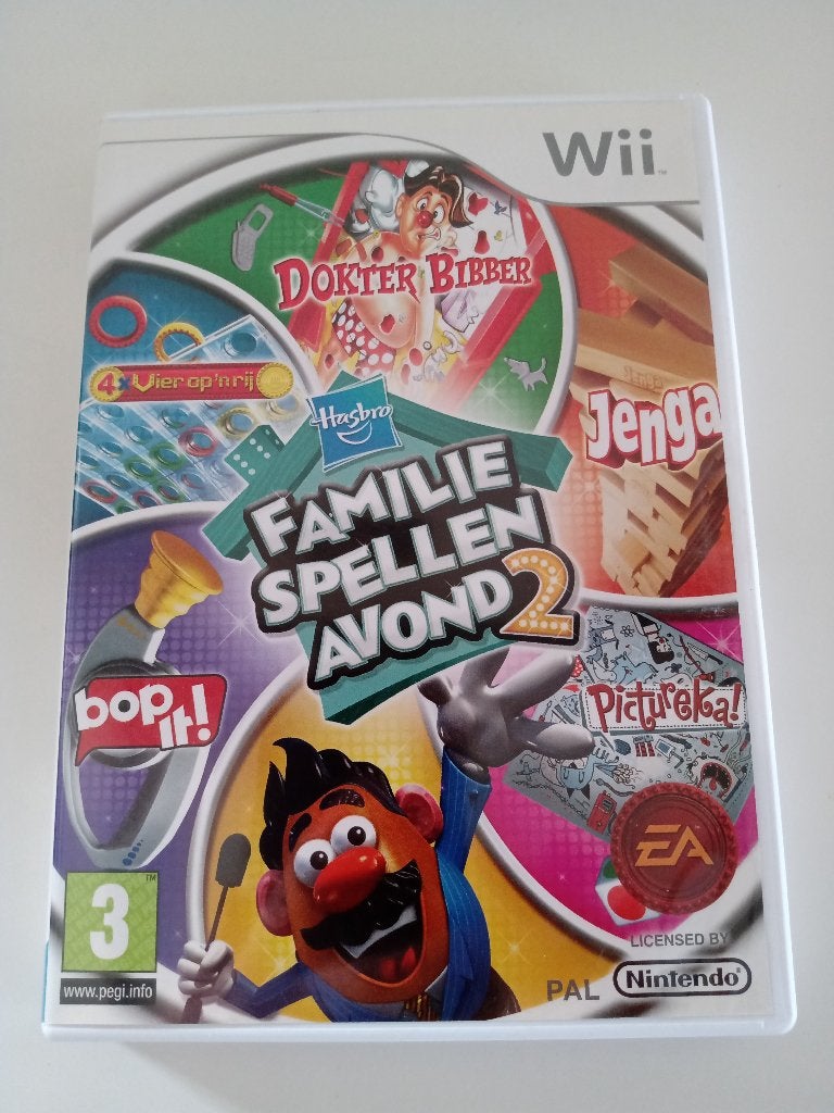Wii Spel : Familie Spellen Avond 2, Spelcomputers en Games, Games | Nintendo Wii, Gebruikt, Overige genres, 1 speler, Ophalen of Verzenden