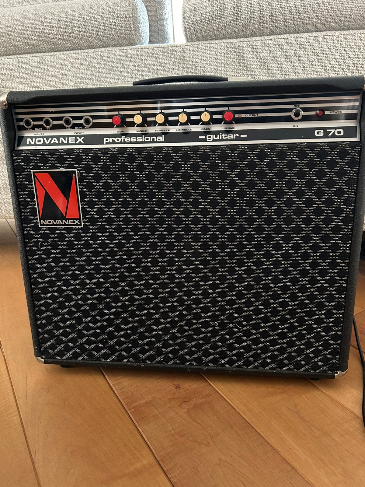 Novanex vintage solid state versterker, Ophalen, Gebruikt, Gitaar, 50 tot 100 watt