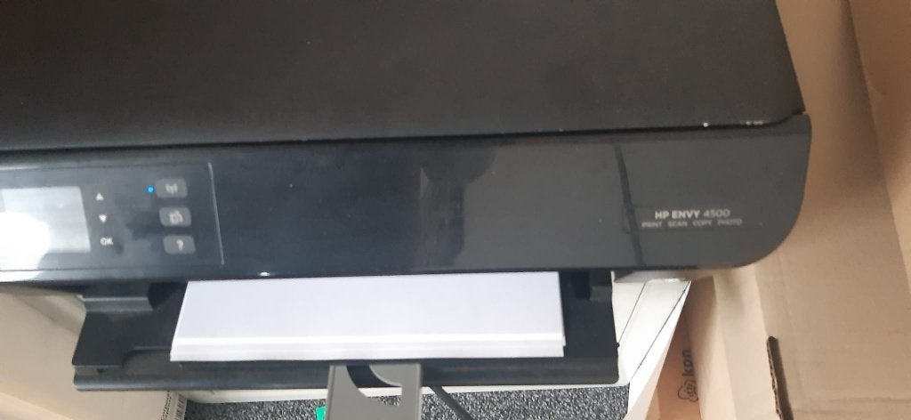 HP Envy 4500 + nieuwe  kleurencartridge + monitor, Computers en Software, Ophalen, Gebruikt, Inkjetprinter, All-in-one