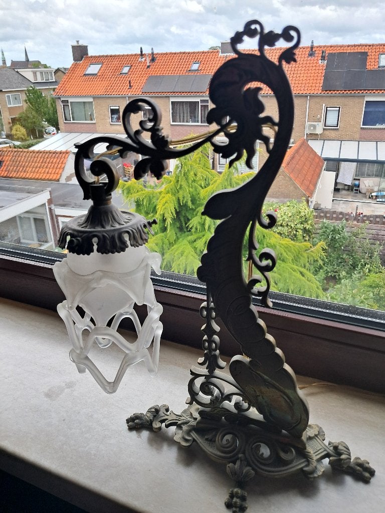 Antieke lamp draak , zeer oud, Ophalen of Verzenden