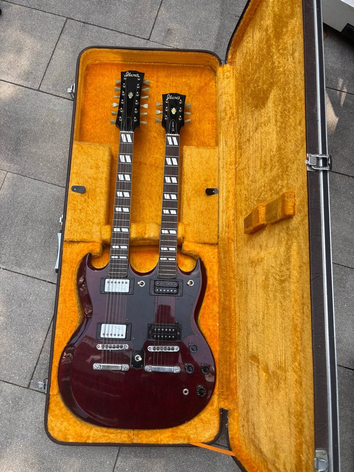 Ibanez 2402 Double Neck (FujiGen 1974-1977), Muziek en Instrumenten, Snaarinstrumenten | Gitaren | Elektrisch, Ophalen of Verzenden