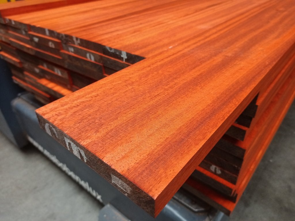Padoek 26x190mm meubel droog, 25 tot 50 mm, Nieuw, Ophalen of Verzenden, Plank