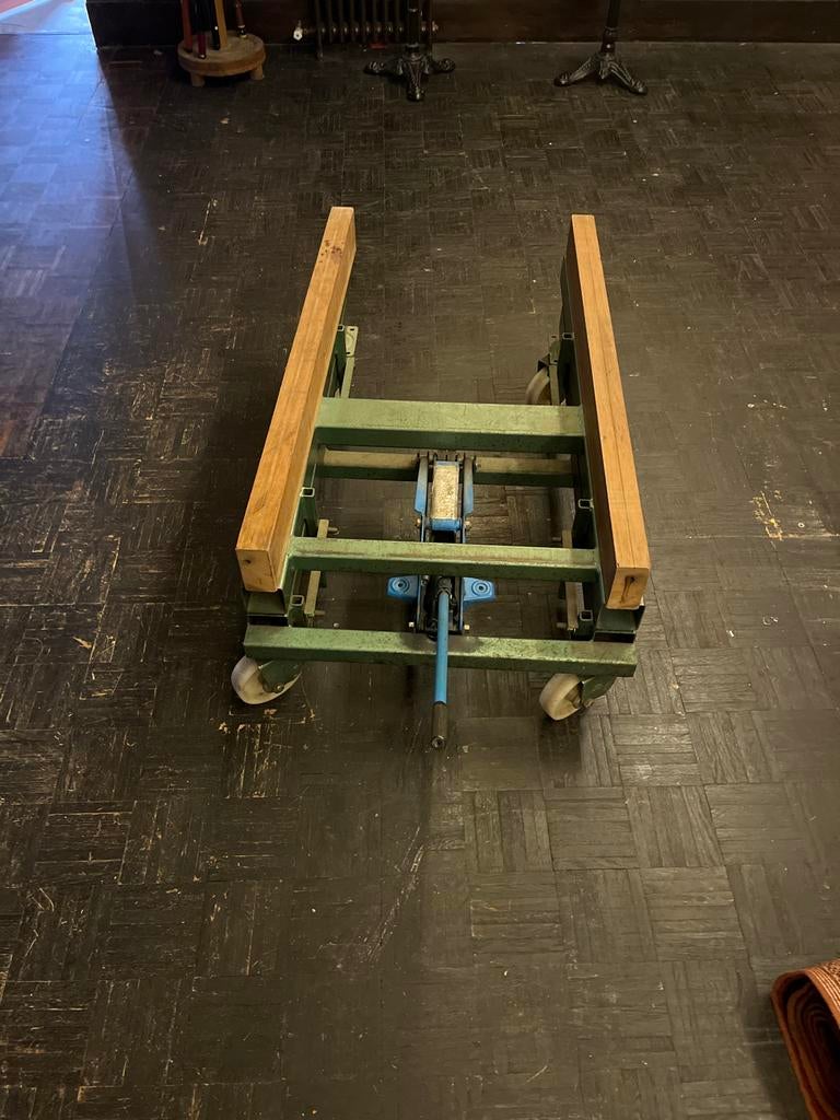 Biljartkrik / bijart transportkar, Doe-het-zelf en Verbouw, Transportwagens, 100 liter of meer, Ophalen of Verzenden, Gebruikt