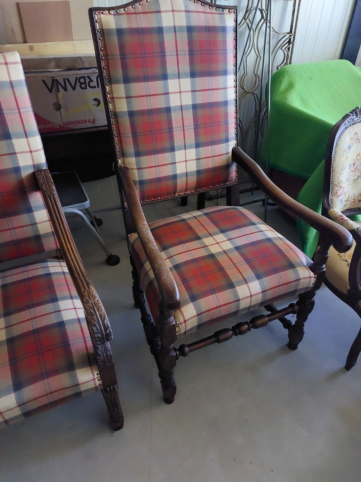 2 antieke schotse fauteuils.samen 260.00, Antiek en Kunst, Ophalen of Verzenden