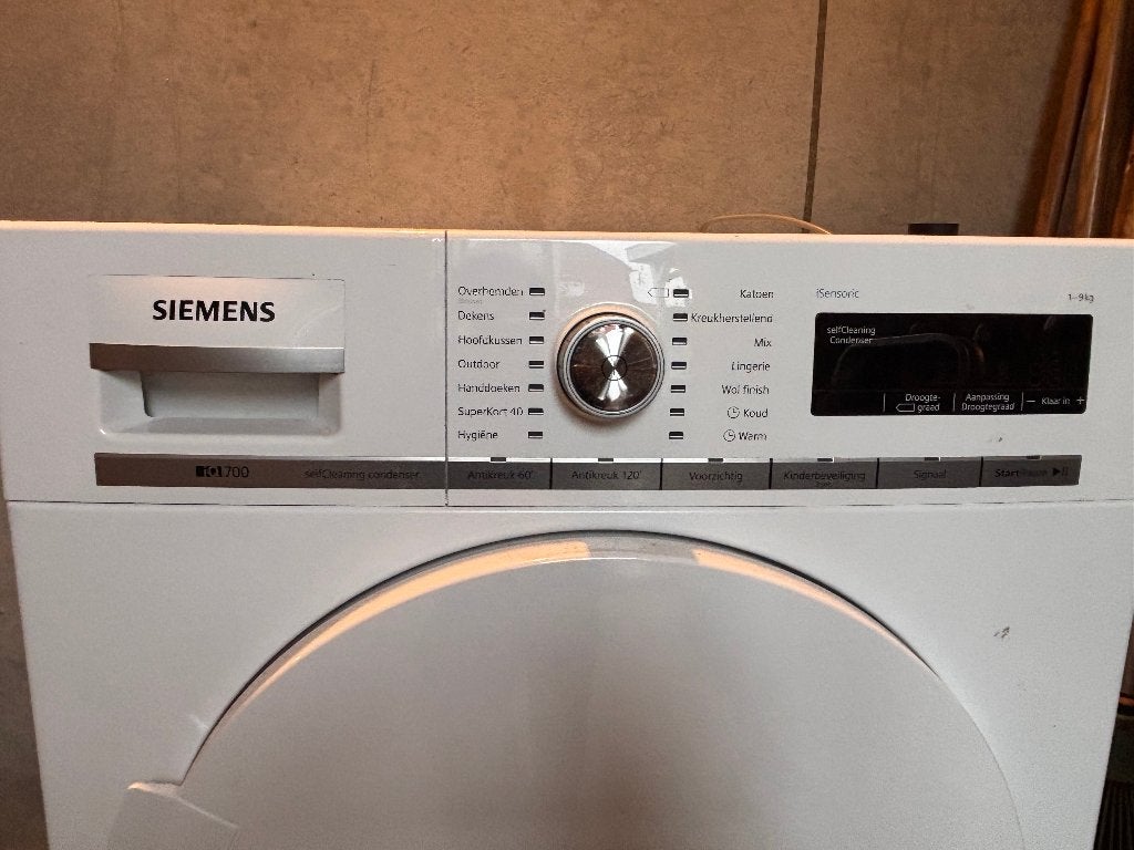 Siemens wasdroger, Ophalen, Gebruikt, 8 tot 10 kg, Voorlader