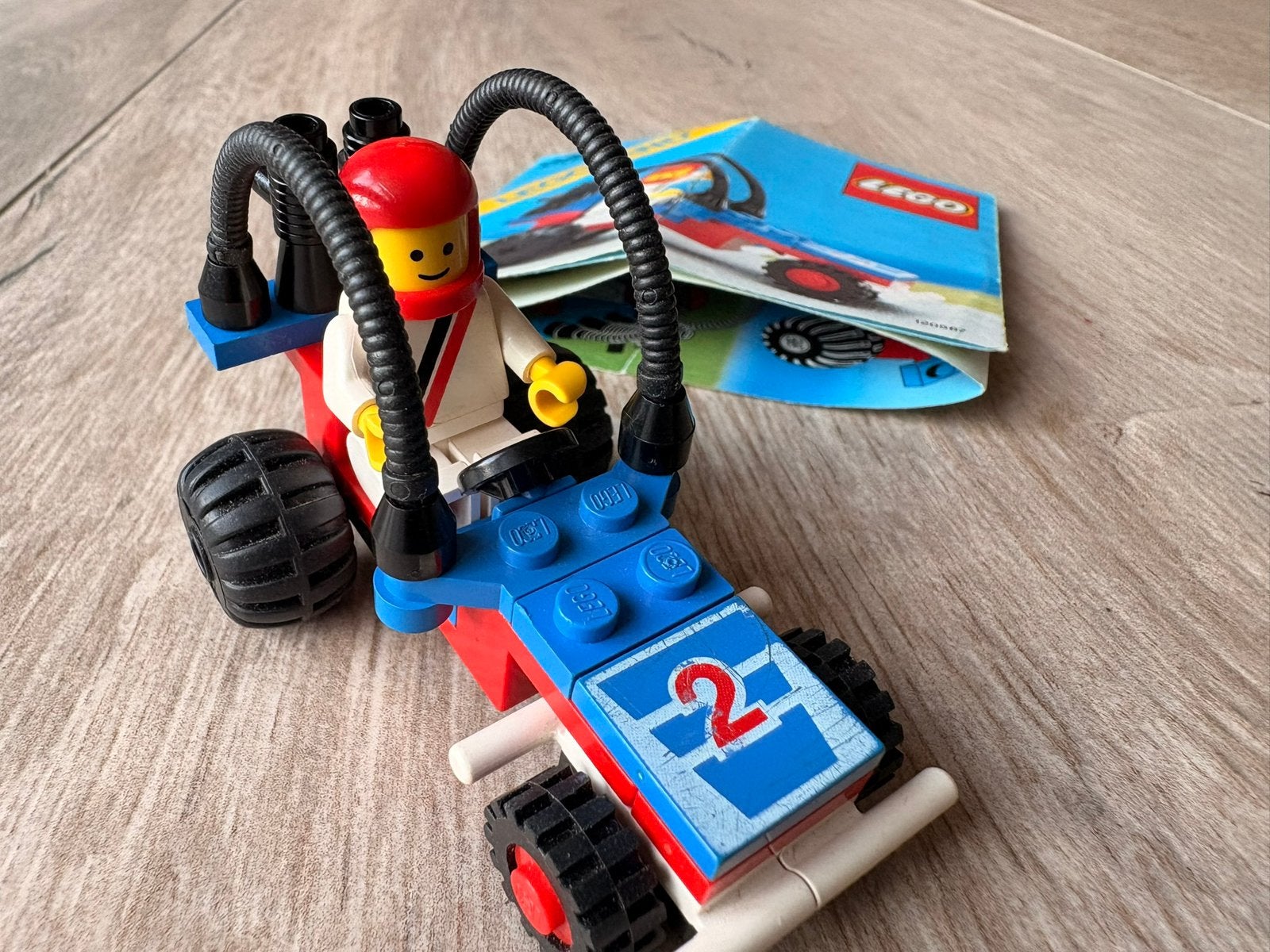 LEGO 6502 - Turbo Racer / Buggy (1987) met boekje, Gebruikt, Lego, Ophalen of Verzenden, Racers