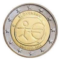 2 Euro Slowakije 2009 UNC - 10 jaar EMU, Postzegels en Munten, Munten | Europa | Euromunten, Verzenden, Slowakije, 2 euro, Losse munt