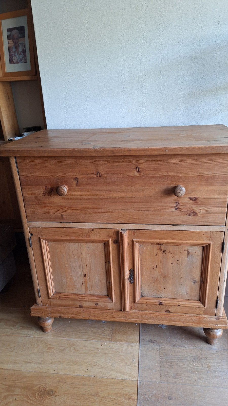Oud grenen TV/stereo kast, Huis en Inrichting, Ophalen, Gebruikt