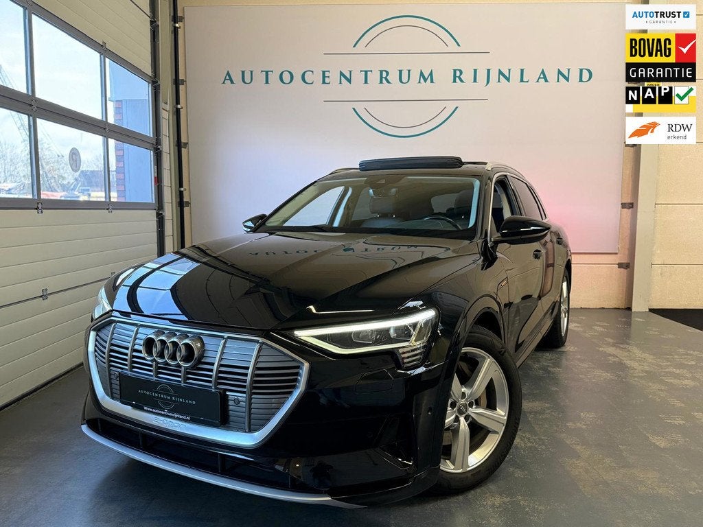 Audi E-tron 50 quattro Launch edition Plus 71 kWh Pano Trekh, Auto's, Audi, Automaat, 1800 kg, Zwart, 71 kWh