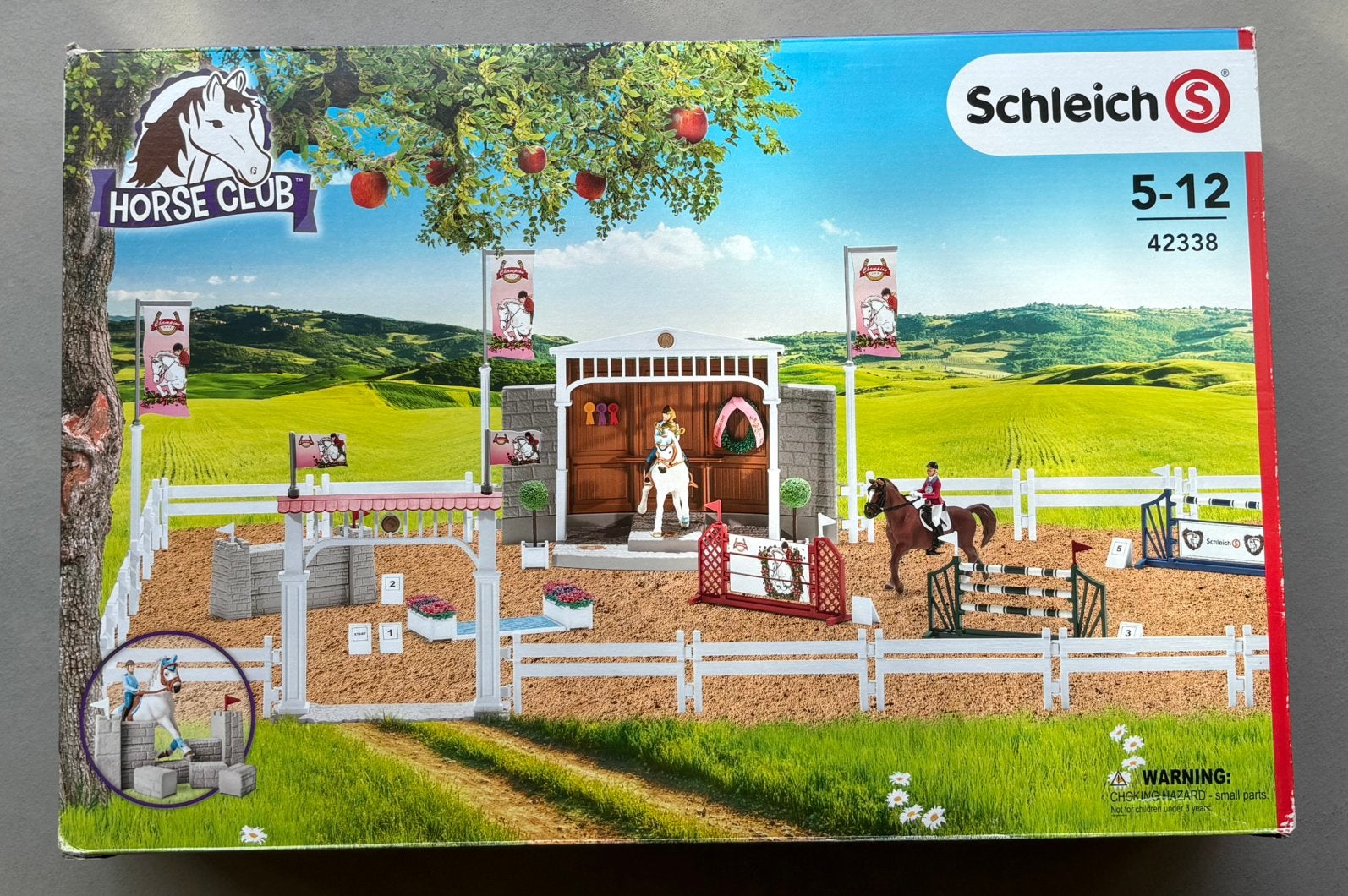 Schleich paarden parcours, Ophalen of Verzenden, Zo goed als nieuw, Gelijkstroom of Wisselstroom, Overige merken