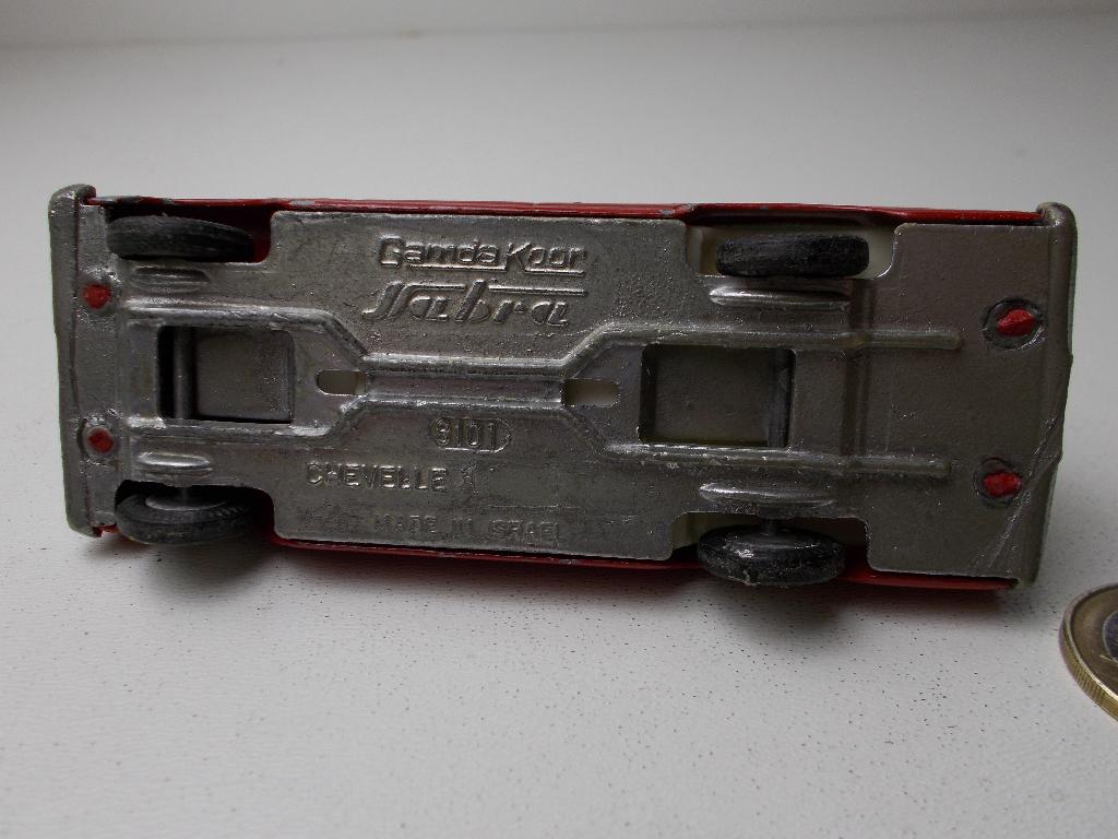 1965 Gamda Koor Sabra 8101 CHEVELLE FIRE CHIEF (Made Israel), Ophalen of Verzenden, Gebruikt, Auto, Overige merken