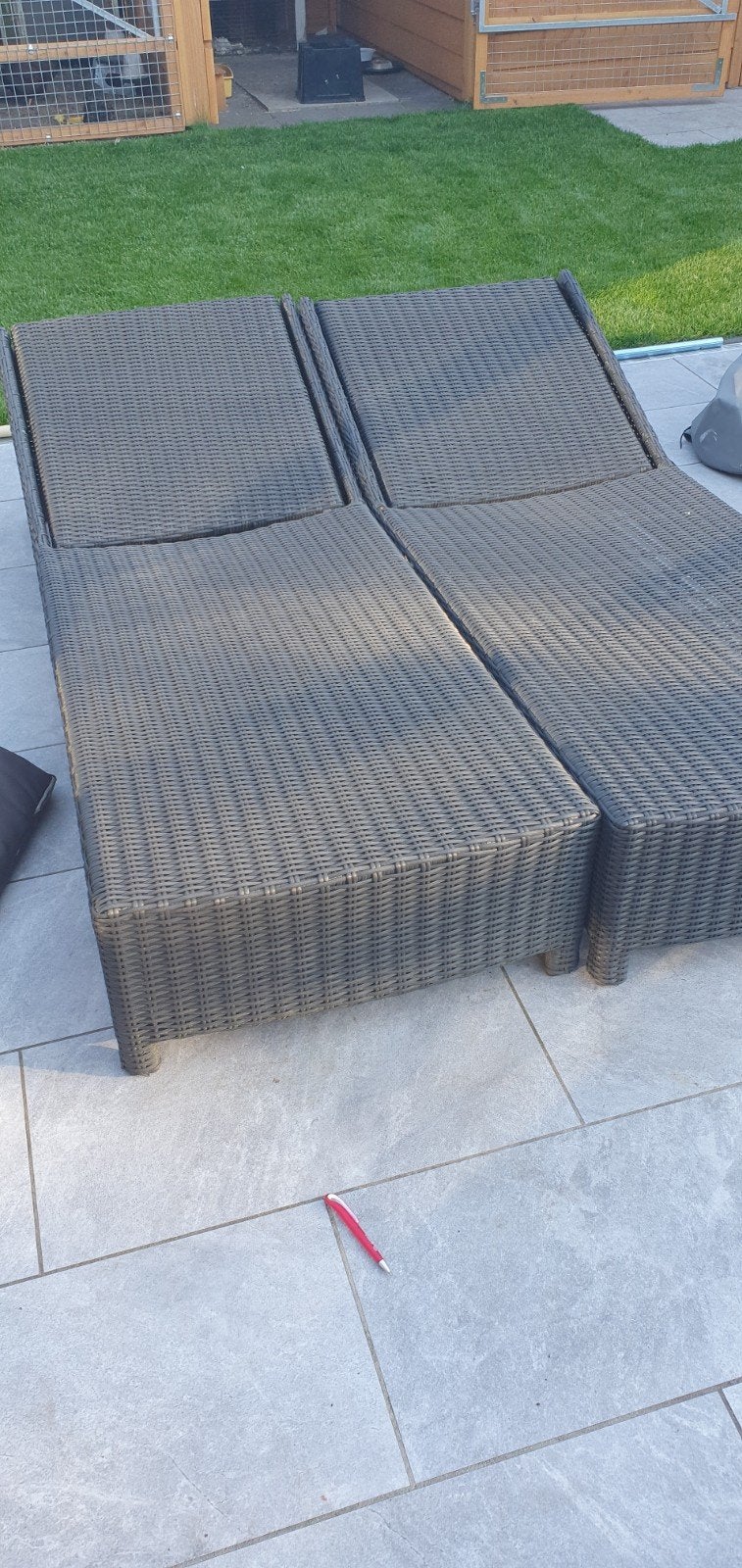 Ligbed ligbedden loungebed wicker, Tuin en Terras, Ligbedden, Wicker, Verstelbaar, Ophalen