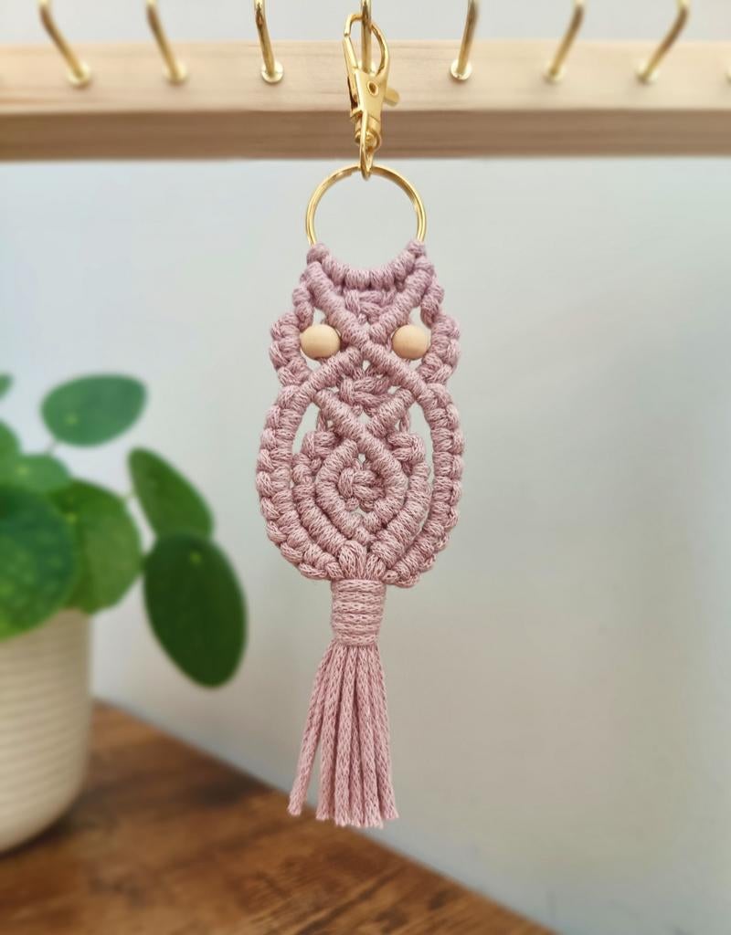 Macramé sleutelhanger, Ophalen of Verzenden, Nieuw, Dier of Natuur