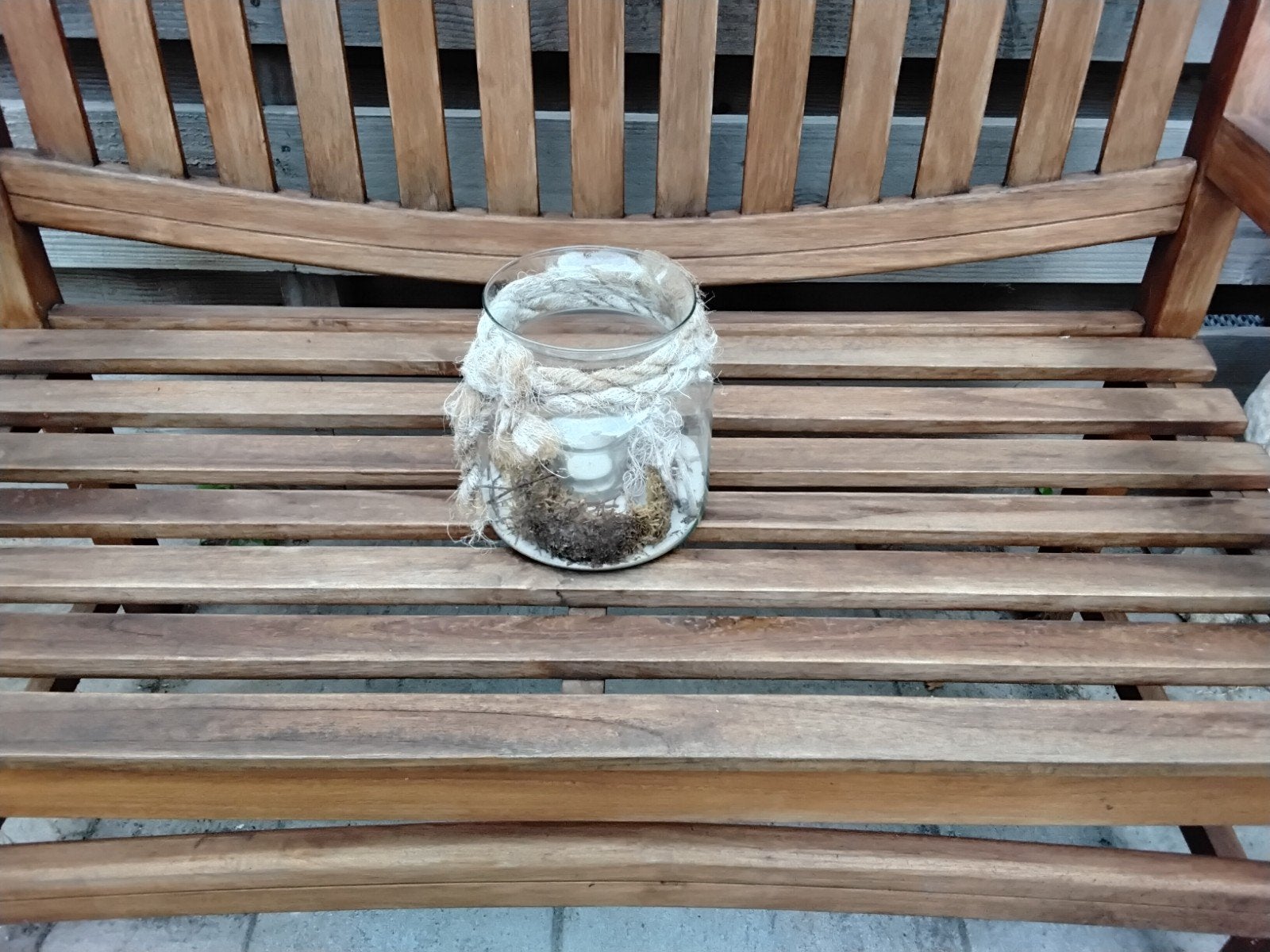 decoratie Glazen pot, Ophalen