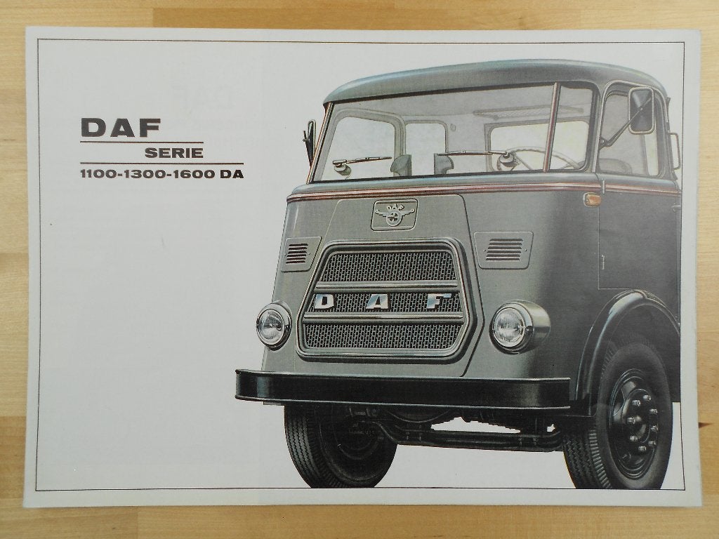 DAF 1100 1300 1600 DA Brochure 1966 Kikker, Ophalen of Verzenden, Zo goed als nieuw, Overige merken, DAF