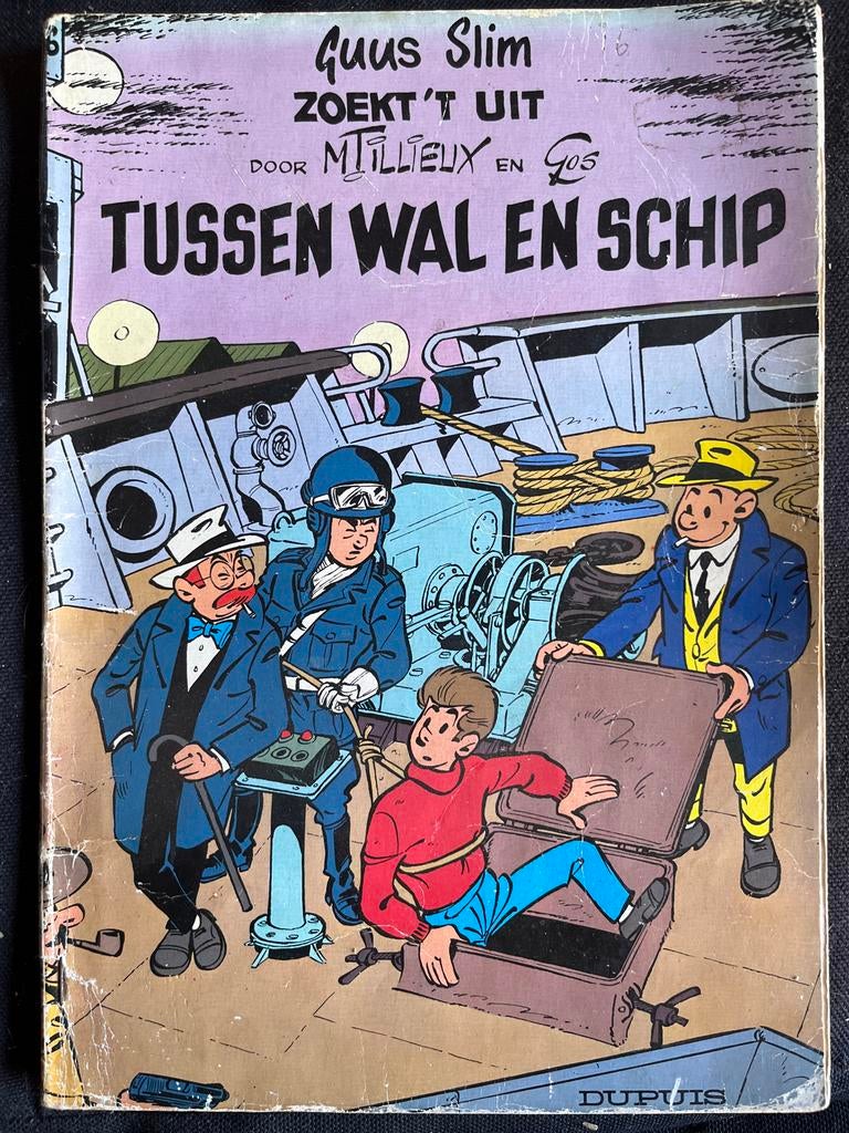 Guus Slim Zoekt 't Uit: Tussen Wal en Schip - Stripboek, Boeken, Stripboeken, Eén stripboek, Ophalen of Verzenden, Gelezen