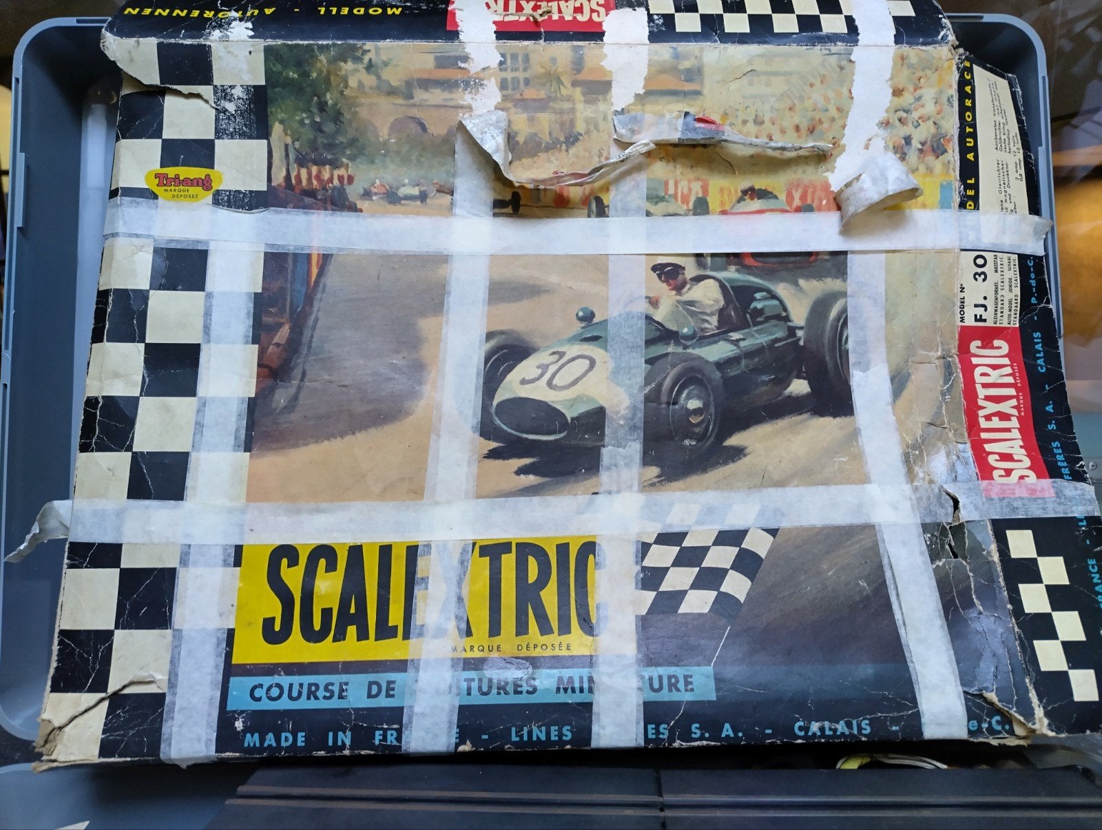 Vintage Scalextric racebaan set met auto's en accessoires, Ophalen of Verzenden, Gebruikt, Jongen of Meisje