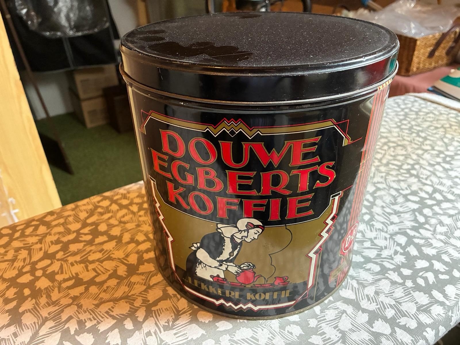 Blik Douwe Egberts Koffie, Ophalen of Verzenden, Gebruikt, Koffie, Douwe Egberts