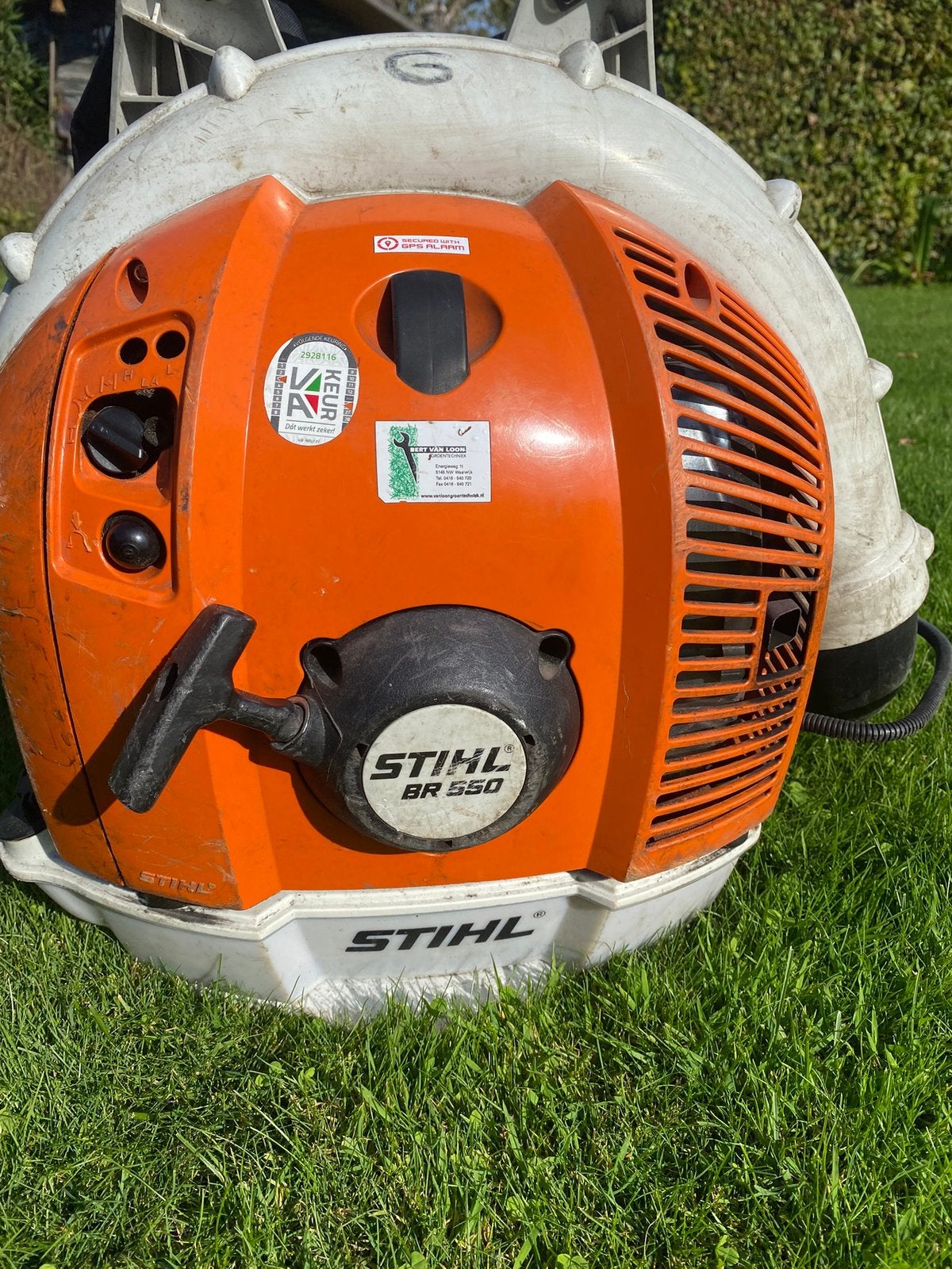 Stihl Br550 bladblazer verkocht✅, Ophalen, Zo goed als nieuw, Benzine