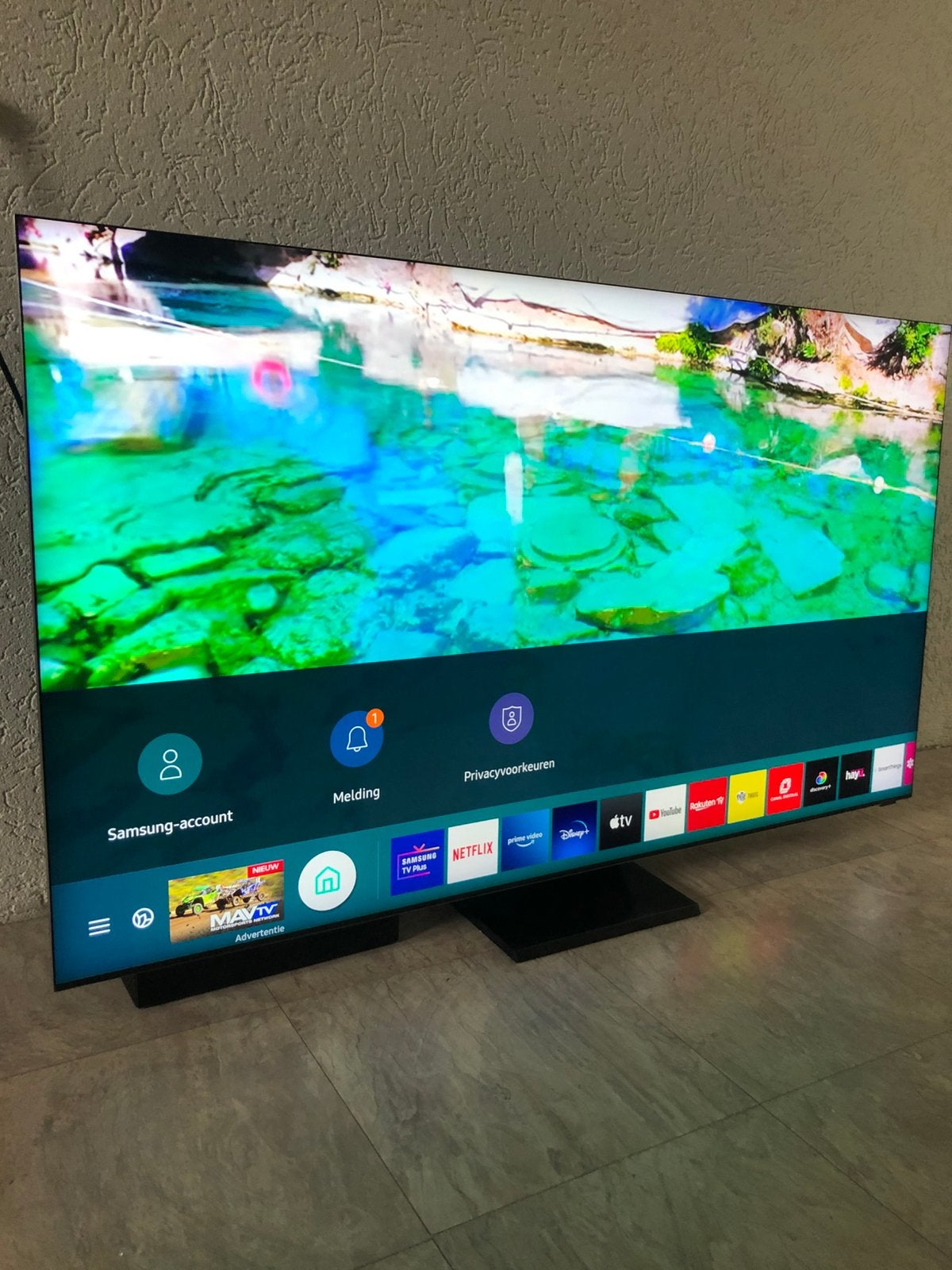 Samsung 85 inch qled 8k infinity qe85q950t smart tv, Ophalen of Verzenden, Zo goed als nieuw, 100 Hz, Samsung