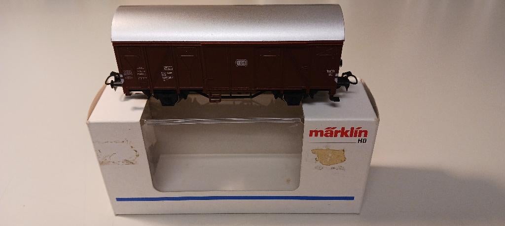 Marklin 4410: Gesloten goederenwagon in OVP, Hobby en Vrije tijd, Modeltreinen | H0, Wisselstroom, Wagon, Ophalen of Verzenden