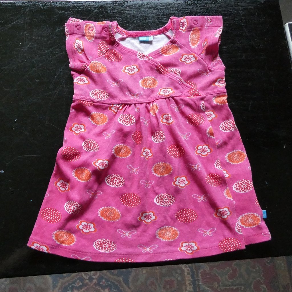 roze gebloemd jurkje , maat: 80, merk:lief, Gebruikt, Meisje, Jurkje of Rokje, Lief!