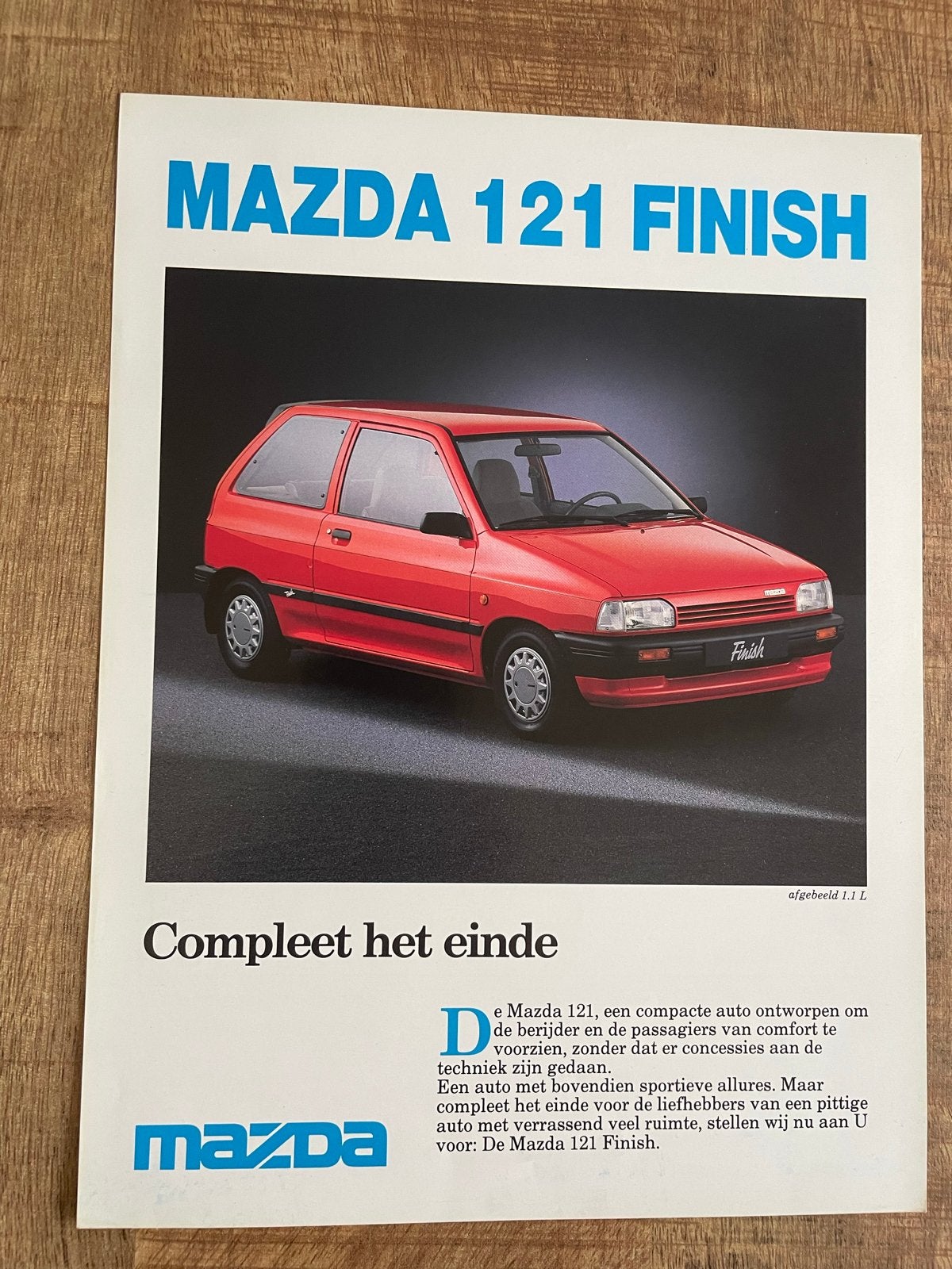 Mazda 121 Finish folder 1988, Ophalen of Verzenden, Zo goed als nieuw, Mazda
