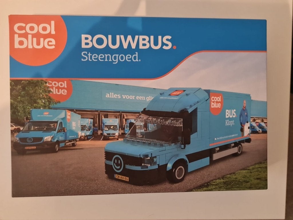 Legoset Coolblue Bouwbus (308x), Overige thema's, Lego, Nieuw, Ophalen of Verzenden