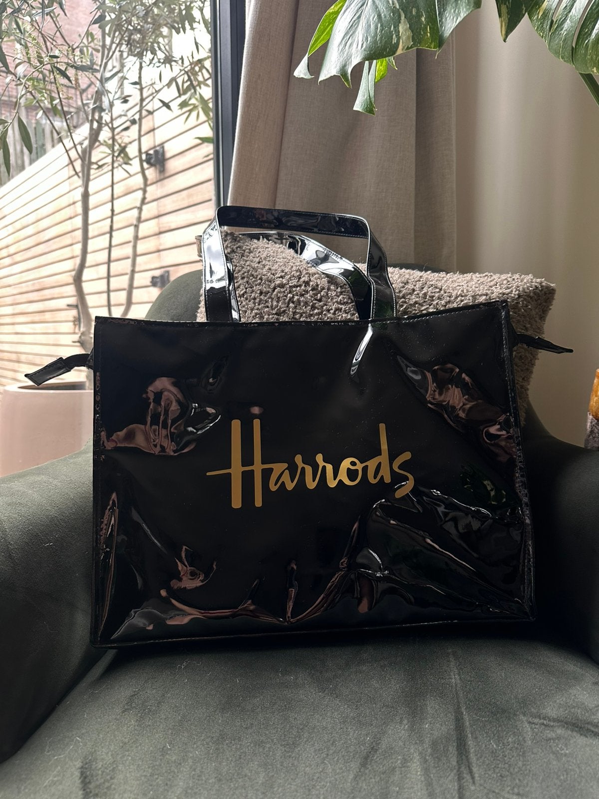 Harrods handbag, Ophalen of Verzenden, Nieuw, Zwart