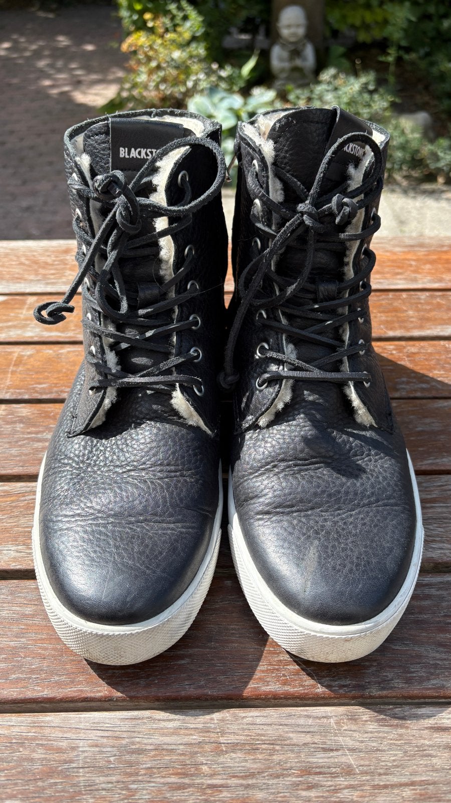 Blackstone hoge leren boots met wolvoering, maat 41, Kleding | Heren, Zwart, Boots, Ophalen of Verzenden, Zo goed als nieuw