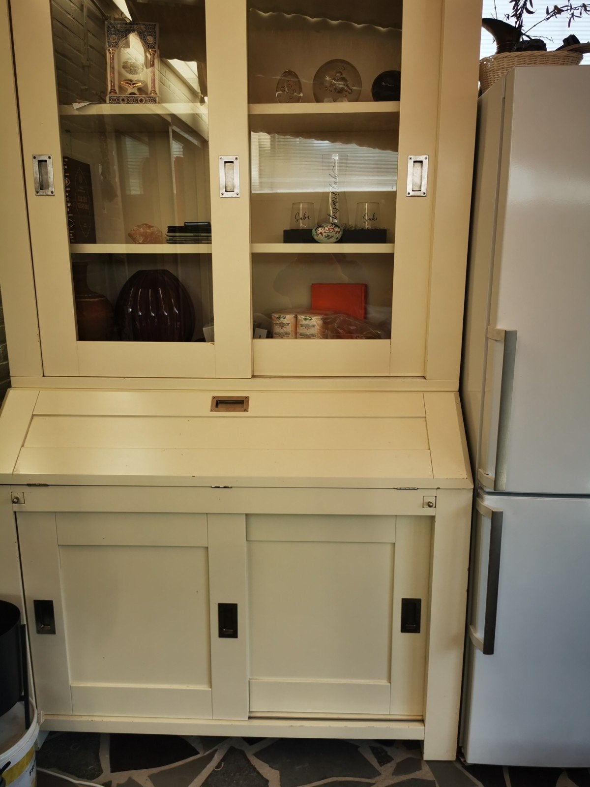 secretaire buffet kast, Ophalen of Verzenden, Zo goed als nieuw, 25 tot 50 cm, 200 cm of meer