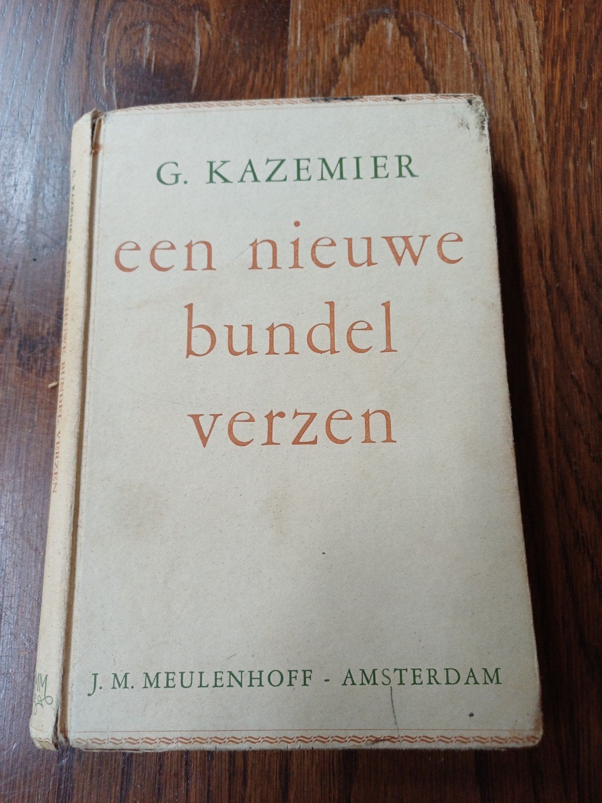 L17 G. Kazemier - Een Nieuwe Bundel Verzen (1947), Ophalen of Verzenden, Gelezen, G. Kazemier, Eén auteur