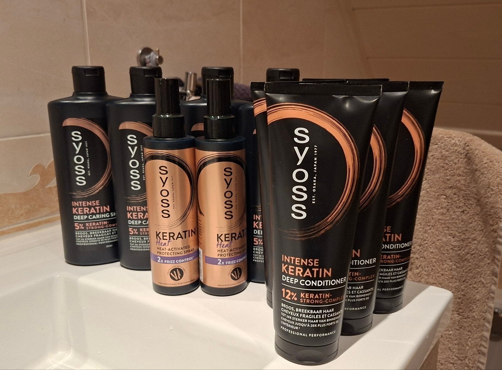Syoss Intense Keratin Haarverzorgingspakket, Ophalen, Nieuw, Shampoo of Conditioner
